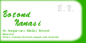 botond nanasi business card