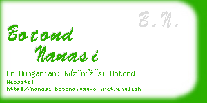 botond nanasi business card